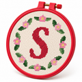 Floral Wreath Monogram – Cross Stitch Pattern & Kit