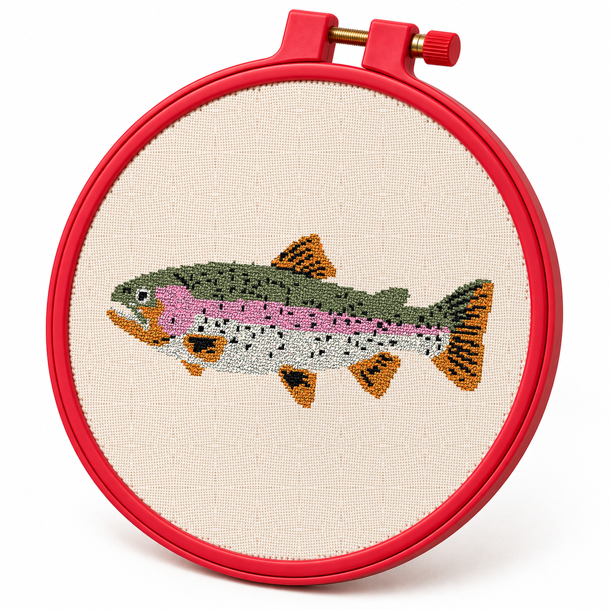 Rainbow Trout – Cross Stitch Pattern & Kit