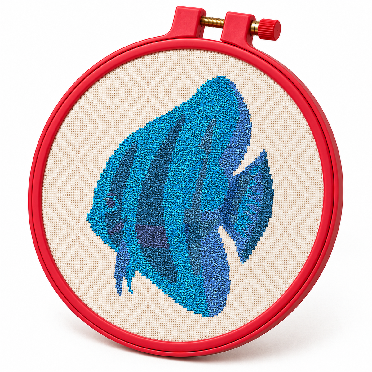 Blue Batfish – Cross Stitch Pattern & Kit