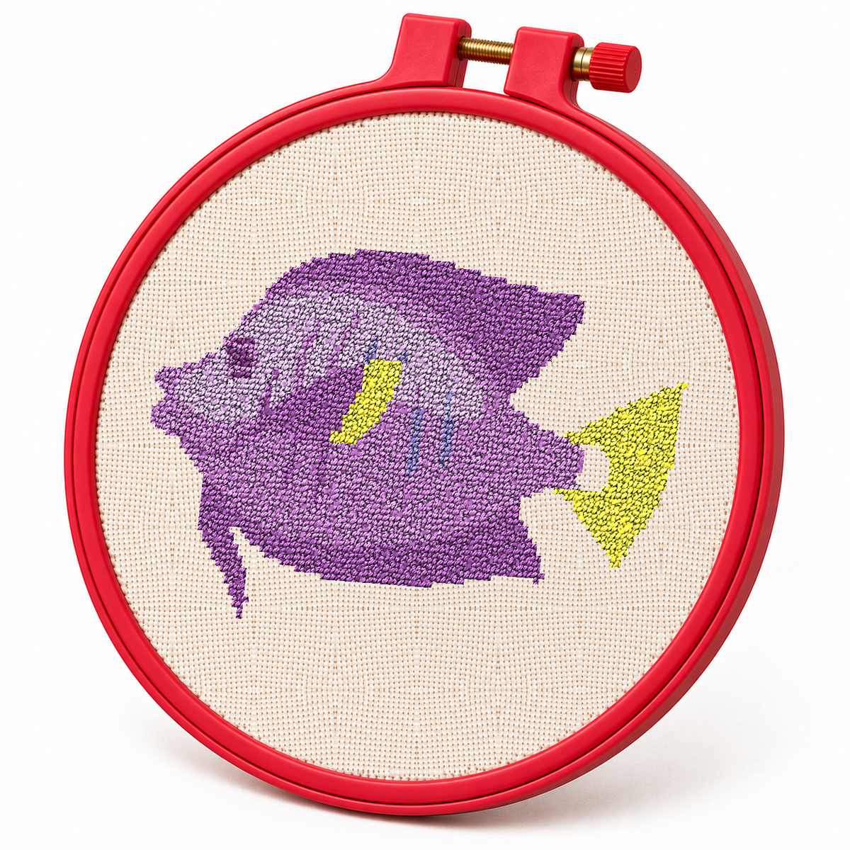 Purple Tang – Cross Stitch Pattern & Kit