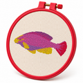 Magenta Wrasse – Cross Stitch Pattern & Kit