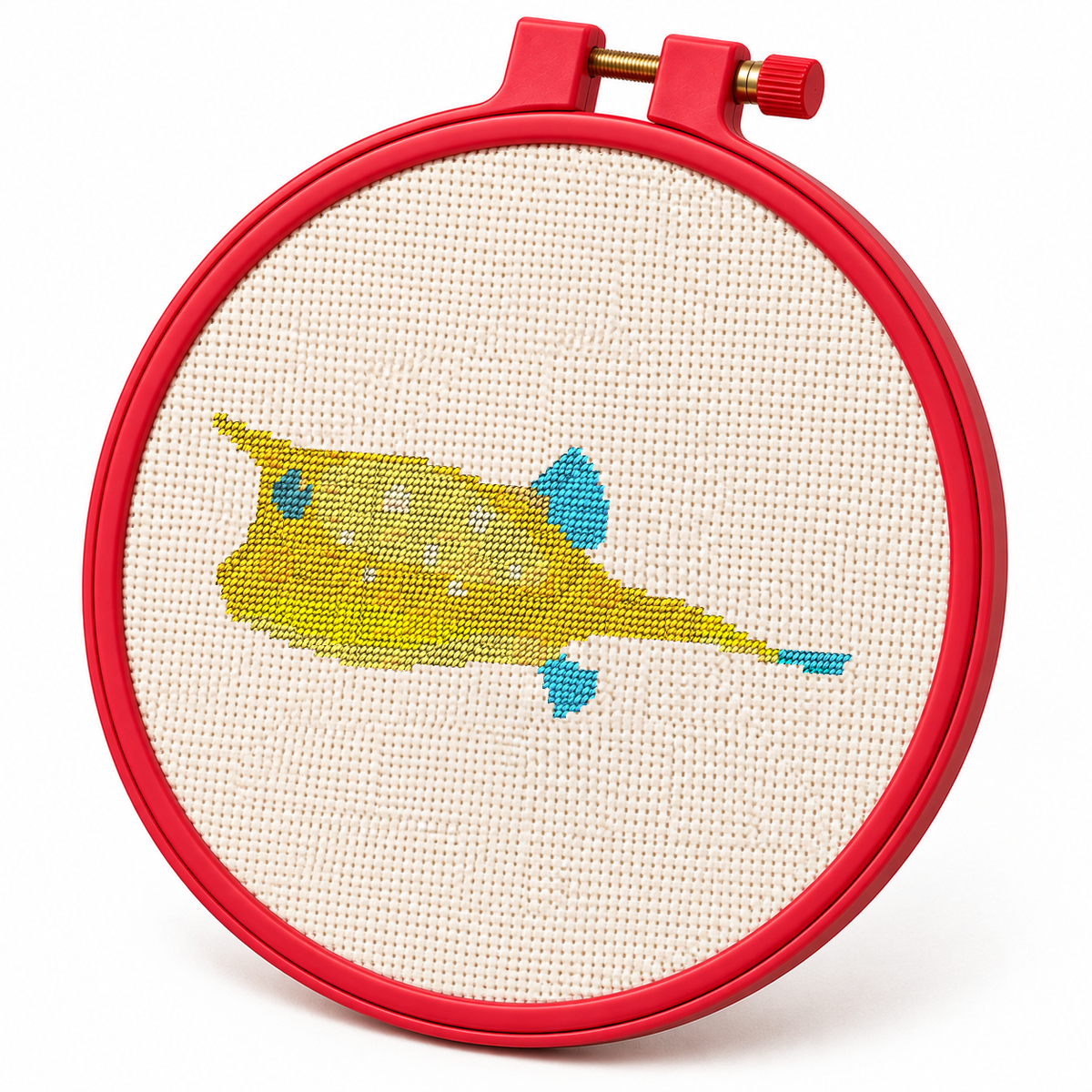 Longhorn Cowfish – Cross Stitch Pattern & Kit