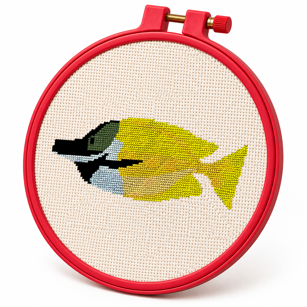Foxface Rabbitfish – Cross Stitch Pattern & Kit