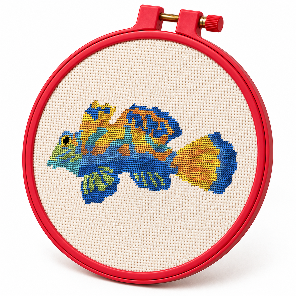 Mandarinfish – Cross Stitch Pattern & Kit
