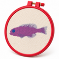 Orchid Dottyback – Cross Stitch Pattern & Kit