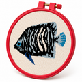 Emperor Angelfish Juvenile – Cross Stitch Pattern & Kit