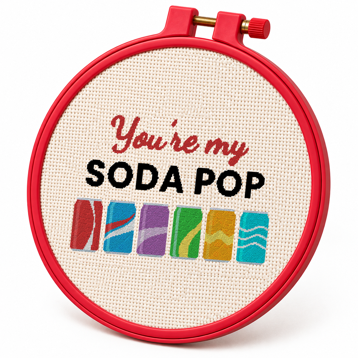 You're My Soda Pop – Cross Stitch Pattern & Kit